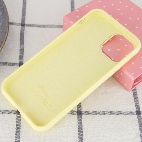 Чохол Silicone Case Full Protective (AA) для Apple iPhone 11 Pro Max (6.5") Жовтий / Mellow Yellow