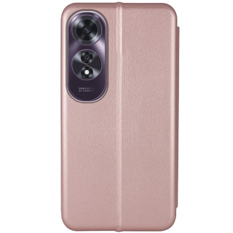 Шкіряний чохол-книжка Classy для Oppo A60 4G Rose Gold