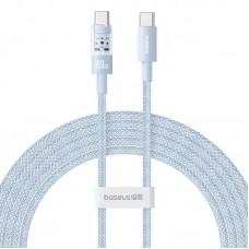 Дата кабель Baseus Gem Fast Charging Type-C to Type-C 100W (1m) (P10373000111) Galaxy Blue
