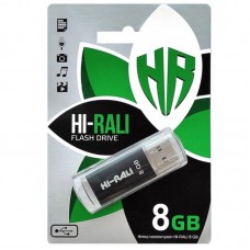 Флеш накопичувач USB Hi-Rali Rocket 8 GB Чорна серія Чорний