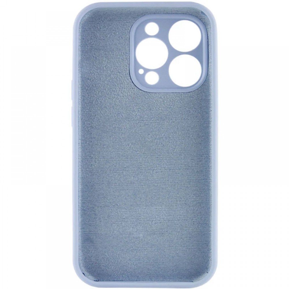 Чохол Silicone Case Full Camera Protective (AA) NO LOGO для Apple iPhone 16 Pro Max (6.9") Блакитний / Lilac Blue