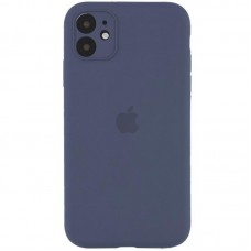 Чохол Silicone Case Full Camera Protective (AA) для Apple iPhone 12 (6.1") Сірий / Lavender Gray