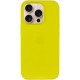 Чохол Silicone case (AAA) with Magsafe and Animation (button) для Apple iPhone 16 Pro (6.3") Star Fruit