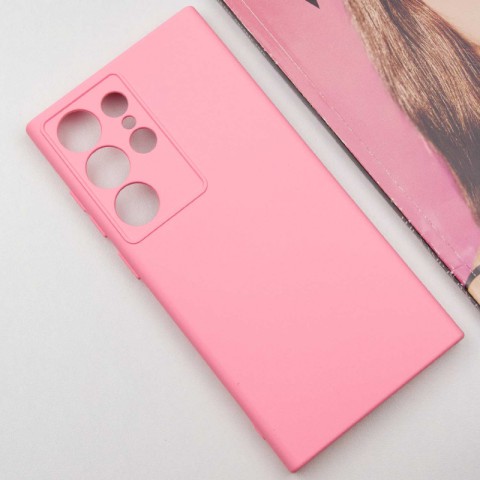 Чохол Silicone Cover Lakshmi Full Camera (A) для Samsung Galaxy S24 Ultra Рожевий / Pink