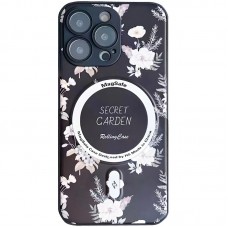 TPU+PC чохол Secret Garden with MagSafe для Apple iPhone 13 Pro Max (6.7") Black