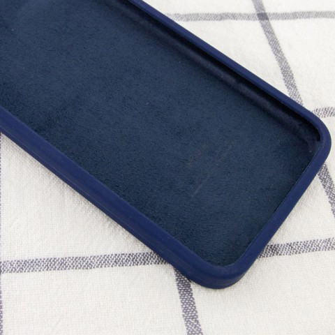 Чохол Silicone Case Square Full Camera Protective (AA) NOLOGO для Apple iPhone XS Max (6.5") Синій / Deep navy