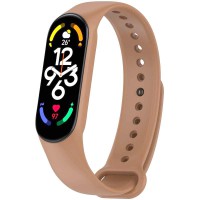 Силіконовий ремінець для Xiaomi Mi Band 7/6/5 Коричневий / Light Brown