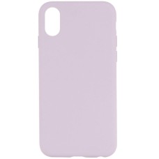 Чохол Silicone Case Full Protective (AA) NO LOGO для Apple iPhone X / XS (5.8") Бузковий / Lilac