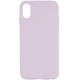 Чохол Silicone Case Full Protective (AA) NO LOGO для Apple iPhone X / XS (5.8") Бузковий / Lilac