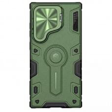 TPU+PC чохол Nillkin CamShield Armor Prop для Samsung Galaxy S24 Ultra Dark Green