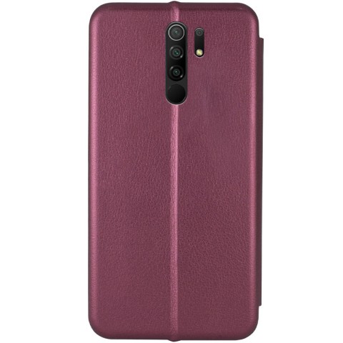 Шкіряний чохол-книжка Classy для Xiaomi Redmi 9 Бордовий
