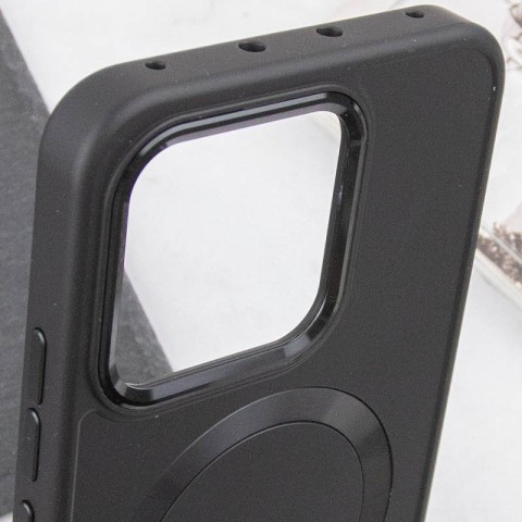 TPU чохол Bonbon Metal Style with MagSafe для Xiaomi 14 Pro Чорний / Black