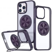 TPU+PC чехол Metal Ring with MagSafe для Apple iPhone 16 Pro (6.3")