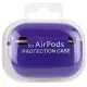 Силіконовий футляр з мікрофіброю для навушників Airpods Pro 3 Фіолетовий / Ultra Violet