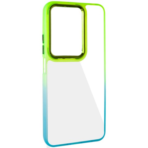 Чохол TPU+PC Fresh sip series для Xiaomi Redmi Note 13 Pro 4G / Poco M6 Pro 4G / Note 14S Бірюзовий / Лимонний