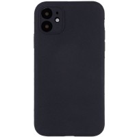 Чохол Silicone Case Full Camera Protective (AA) NO LOGO для Apple iPhone 12 (6.1") Чорний / Black