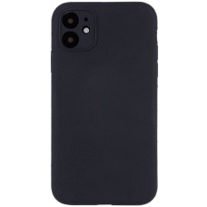 Чохол Silicone Case Full Camera Protective (AA) NO LOGO для Apple iPhone 12 (6.1") Чорний / Black
