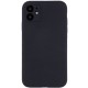 Чохол Silicone Case Full Camera Protective (AA) NO LOGO для Apple iPhone 12 (6.1") Чорний / Black