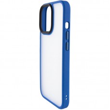 TPU+PC чохол Metal Buttons для Apple iPhone 12 Pro / 12 (6.1") Блакитний