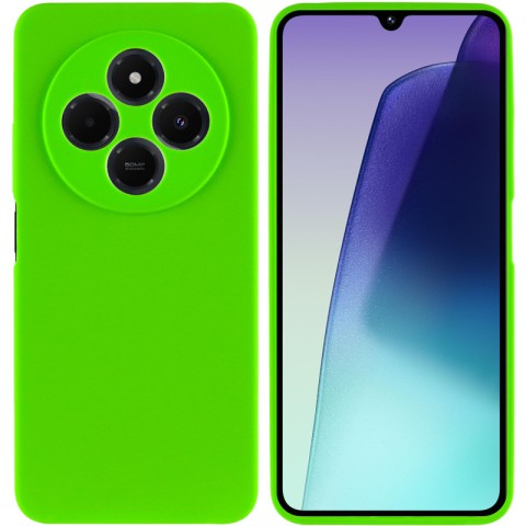 Чохол Silicone Cover Lakshmi Full Camera (AA) для Xiaomi Redmi 14C / Poco C75 Салатовий / Neon Green