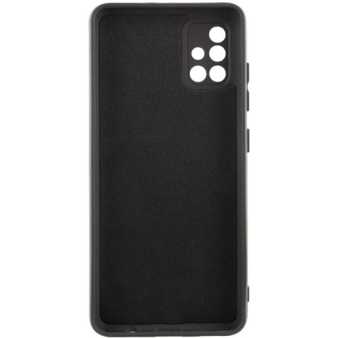 Чохол TPU GETMAN Liquid Silk Full Camera для Samsung Galaxy A51 Чорний / Black