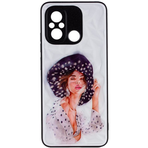 TPU+PC чохол Prisma Ladies для Xiaomi Redmi 12C / Poco C55 Girl in a hat