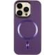 Шкіряний чохол SnapCase with MagSafe для Apple iPhone 15 Pro (6.1") Dark Purple