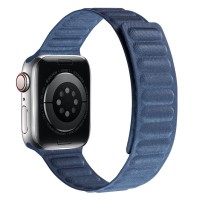 Ремінець FineWoven (AAA) для Apple Watch 42(ser.1-3)/44/45/46/49mm Pacific Blue