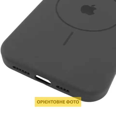 Чохол Silicone Case Full Protective (AA) V2 with MagSafe для Apple iPhone 16e (6.1") Сірий / Dark Gray