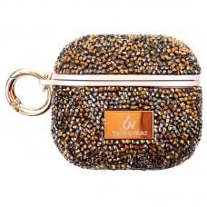 TPU чохол Bling World Rock Diamond для навушників AirPods 3 Золотий