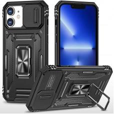 Ударостійкий чохол Camshield Army Ring для Apple iPhone 11 (6.1") Чорний / Black