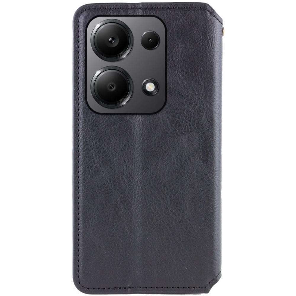 Шкіряний чохол-книжка GETMAN Cubic (PU) для Xiaomi Poco X6 / Note 13 Pro 5G Чорний