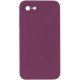 Чохол Silicone Case Square Full Camera Protective (AA) NOLOGO для Apple iPhone 7/8/SE (2020) (4.7") Бордовий / Maroon