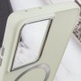 TPU чохол Bonbon Metal Style with MagSafe для Samsung Galaxy S24 Ultra Білий / White