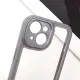 TPU чохол Transparent + Colour 1,5mm для Apple iPhone 15 (6.1") Grey
