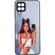 TPU+PC чохол Prisma Ladies для Samsung Galaxy A22 4G Black in White