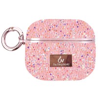 TPU чохол Bling World Rock Diamond для навушників AirPods Pro / Airpods Pro 2 Рожевий