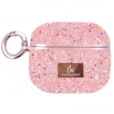 TPU чохол Bling World Rock Diamond для навушників AirPods Pro / Airpods Pro 2 Рожевий