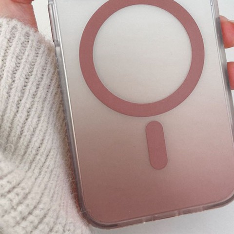 Чохол TPU+PC Shadow with MagSafe для Apple iPhone 16 (6.1") Rose Gold