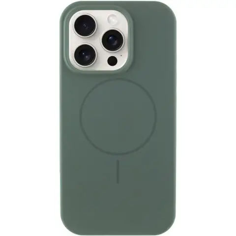Чохол Silicone Case Full Protective (AA) NO LOGO with MagSafe для Apple iPhone 13 Pro (6.1") Зелений / Pine green