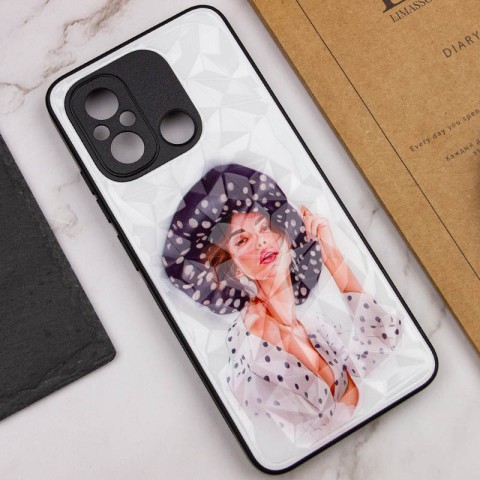 TPU+PC чохол Prisma Ladies для Xiaomi Redmi 12C / Poco C55 Girl in a hat