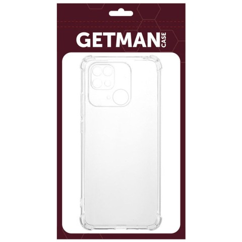 TPU чохол GETMAN Ease logo посилені кути Full Camera для Xiaomi Redmi 10C Безбарвний (прозорий)