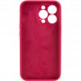 Чохол Silicone Case Full Camera Protective (AA) NO LOGO для Apple iPhone 14 Pro (6.1") Червоний / Rose Red