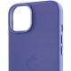 Шкіряний чохол Leather Case (AA Plus) with MagSafe для Apple iPhone 14 (6.1") Wisteria