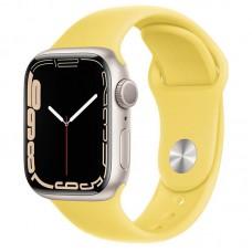 Ремінець Hoco WA01 Flexible series Apple watch (42/44/45/49mm) Light Lemon