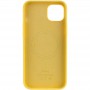 Чохол Silicone case (AAA) full with Magsafe для Apple iPhone 14 Pro (6.1") Жовтий / Sunglow