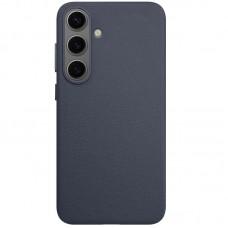 Шкіряний чохол Leather Case (AAA) для Samsung Galaxy S25 Midnight Blue