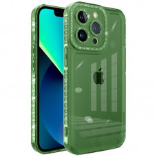 Чохол TPU Starfall Clear для Apple iPhone 13 Pro (6.1") Зелений