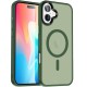 Чохол Ummi Colorful with MagSafe для Apple iPhone 16 Plus (6.7") Зелений / Dark Green