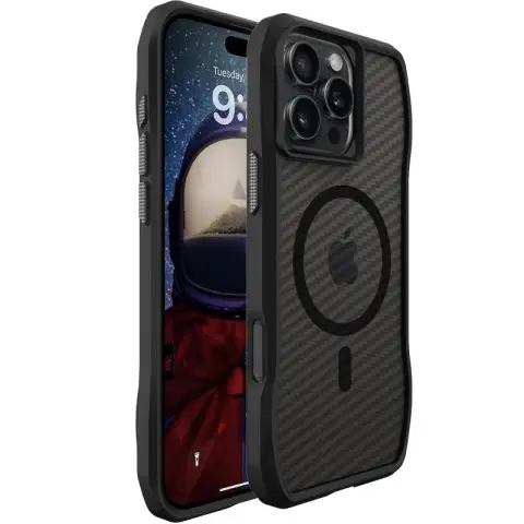 Чохол TPU Space Octagon with MagSafe для Apple iPhone 16 Pro (6.3") Carbon Black